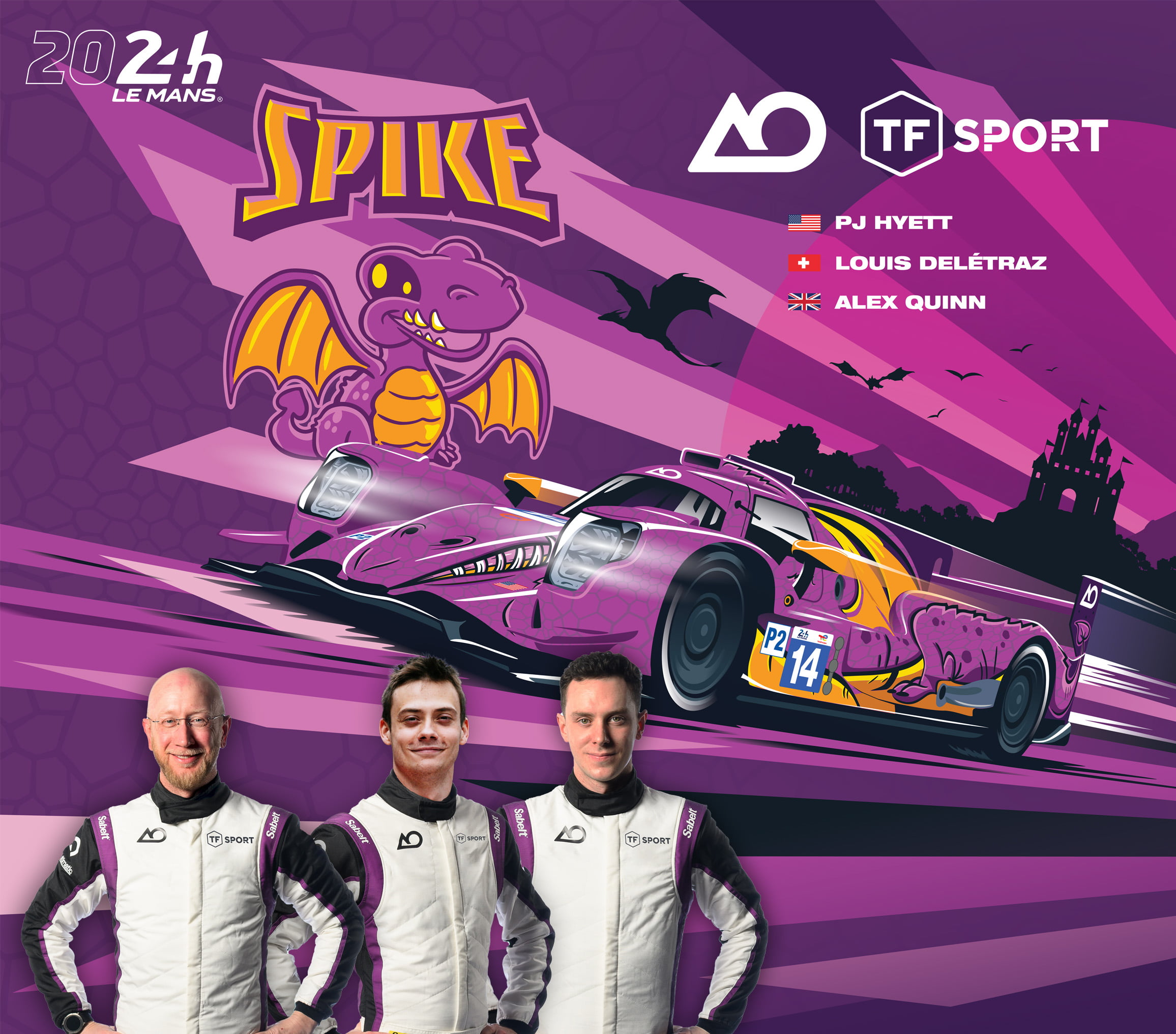 AO Racing to Make Le Mans Return with Spike the Dragon, Partners with TF Sport